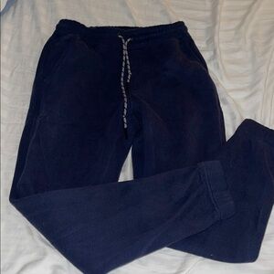 Navy Blue Soft Jogger Pants with Elastic Waistband